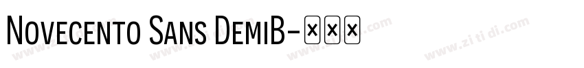 Novecento Sans DemiB字体转换